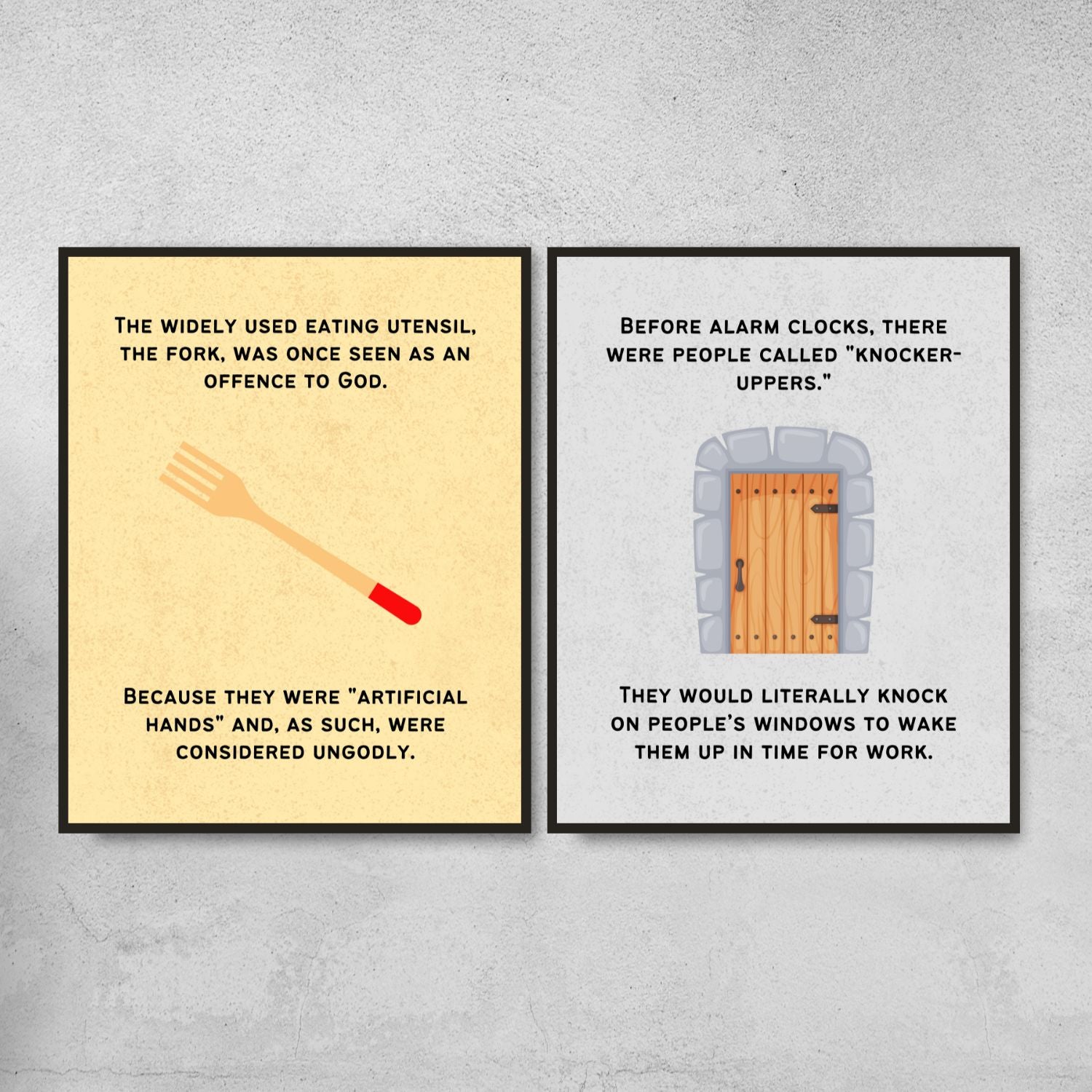 Fun Facts Posters for History Classroom Decor