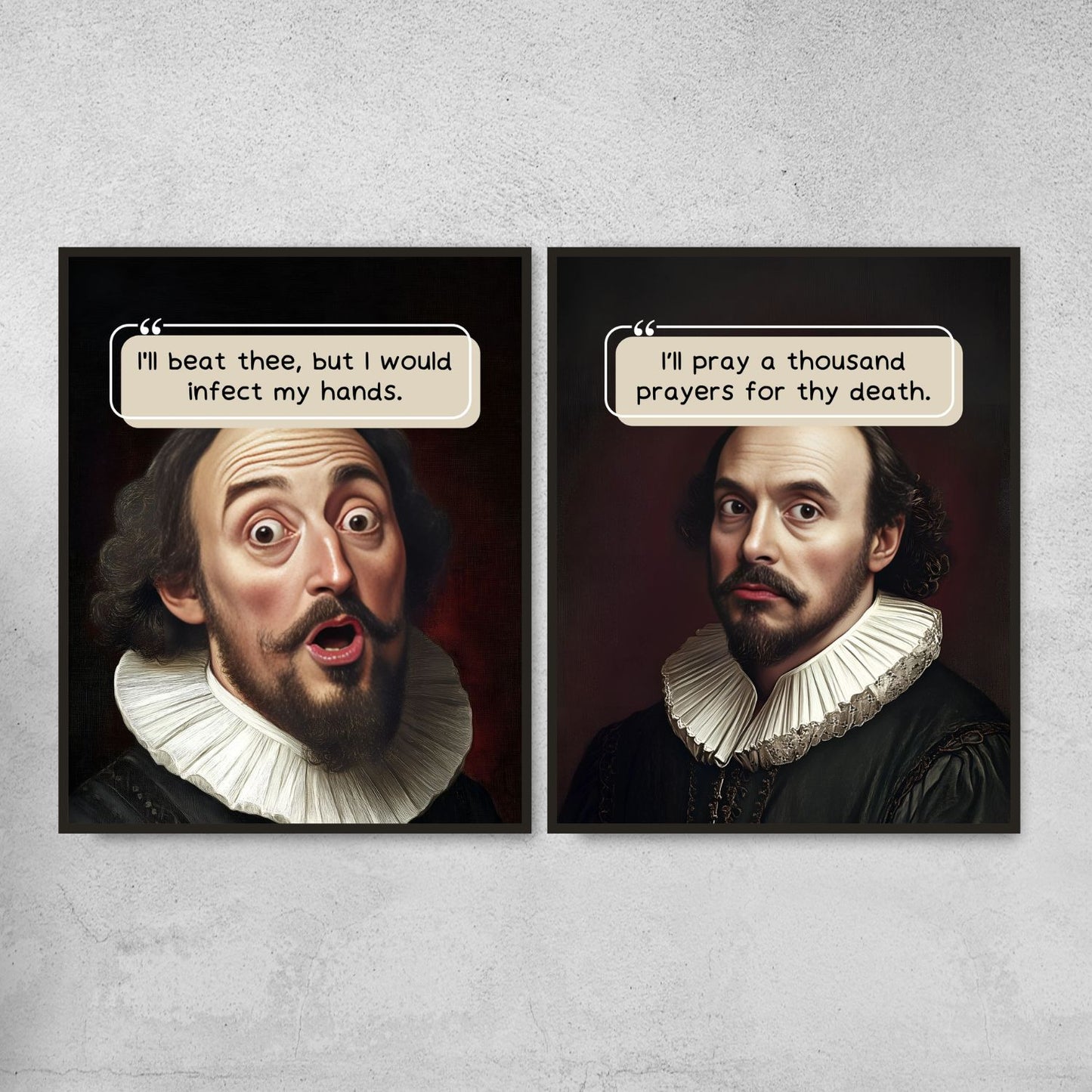 Shakespeare Insults Posters for English Classroom Decor