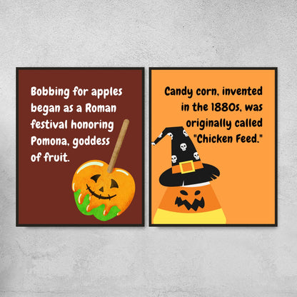 Halloween Fun Facts Posters for Classroom Decor