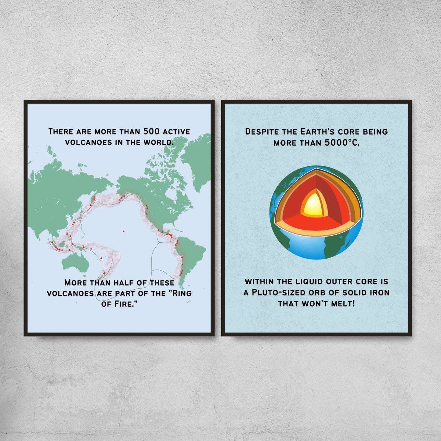 Fun Facts Posters for Geology Classroom Decor