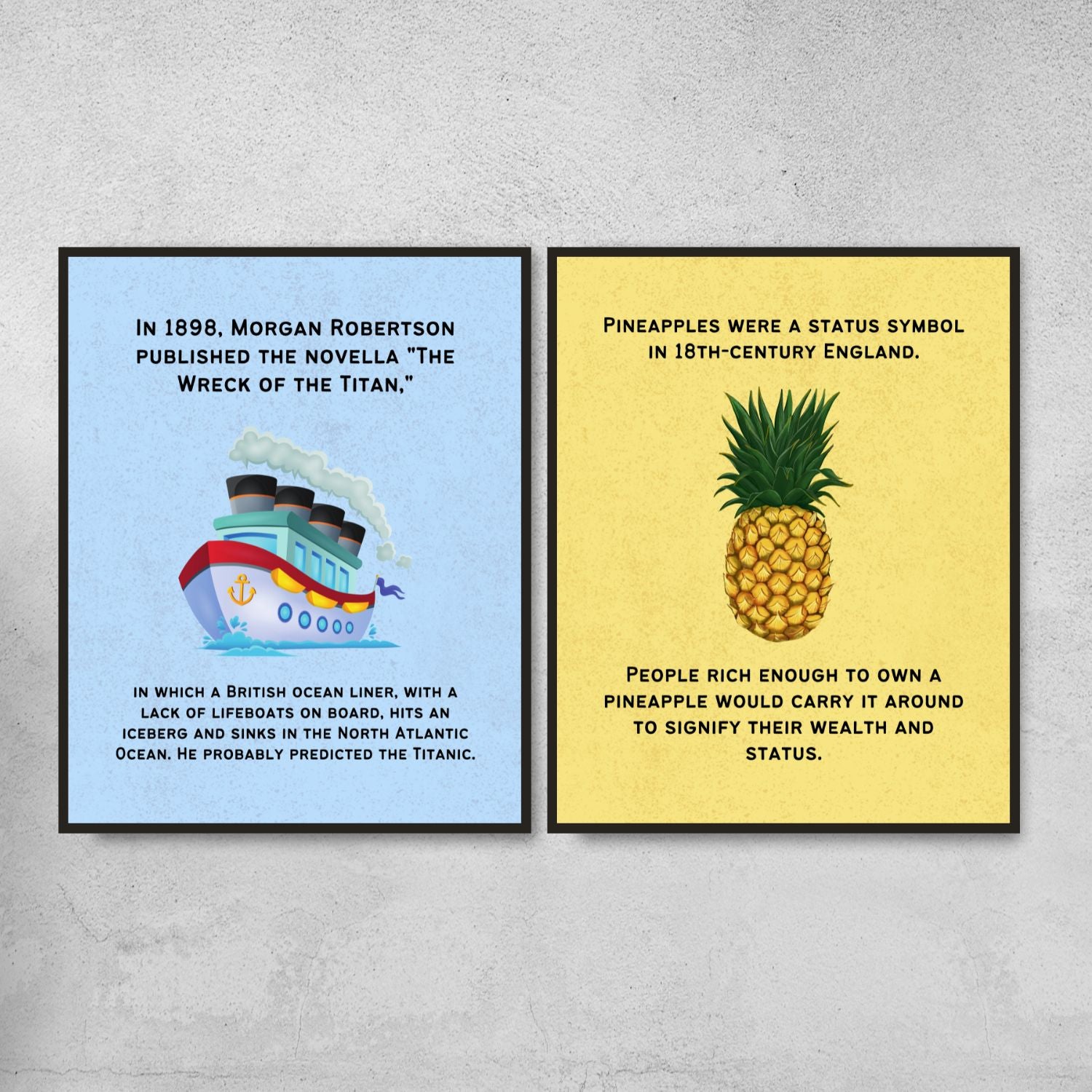 Fun Facts Posters for History Classroom Decor