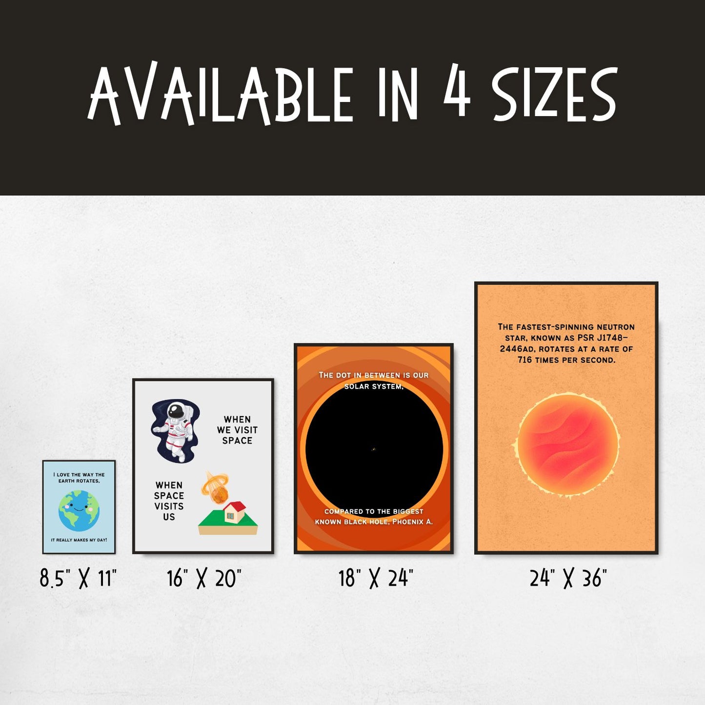 Outer space poster bundle for science classroom decoration