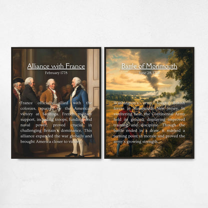 American Revolution Posters for History Classroom Decor