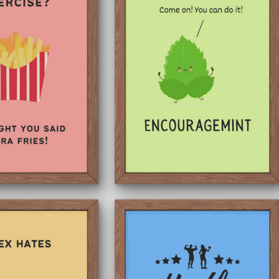 Funny Posters for PE Classroom Decor