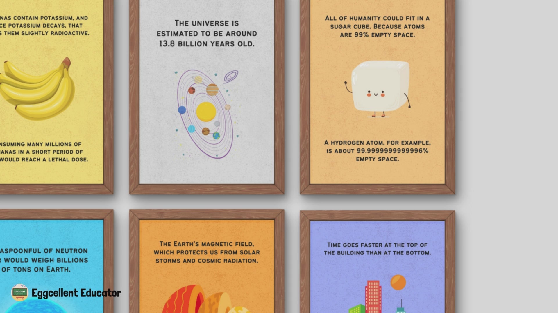 Fun Facts Posters for Physics Classroom Decor