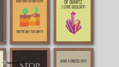 Funny Posters for Geology Classroom Decor