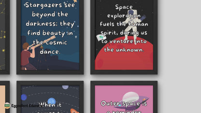 Outer Space Quotes for Science Classroom Decor