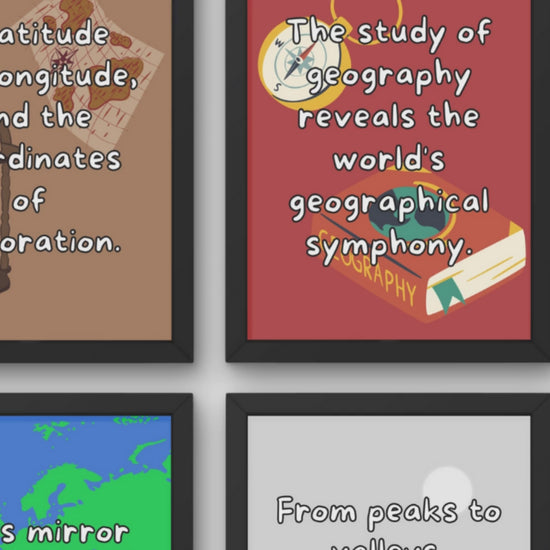 Quotes for Geography Classroom Deco