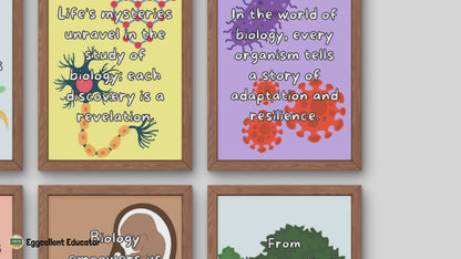 Quotes for Biology Classroom Deco