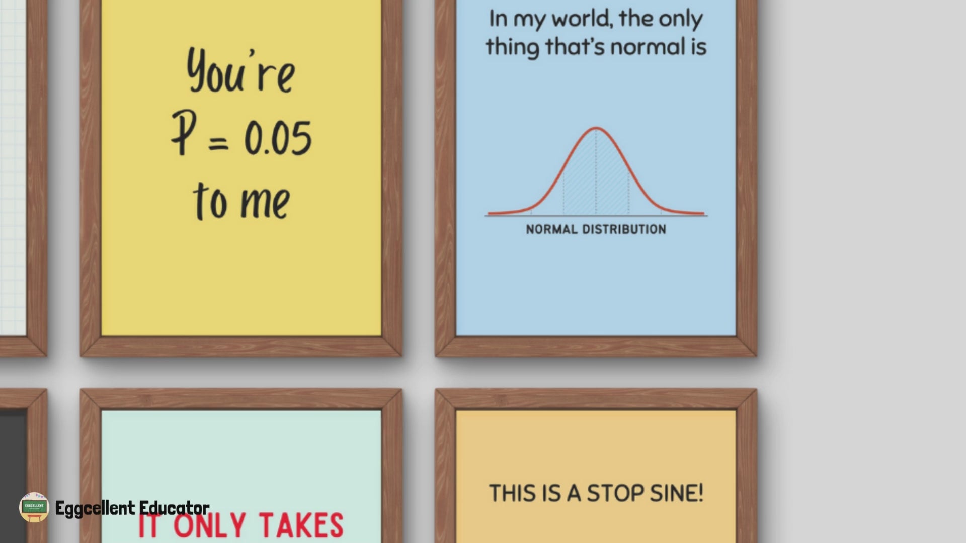 Funny Statistics Posters for Math Classroom Decor