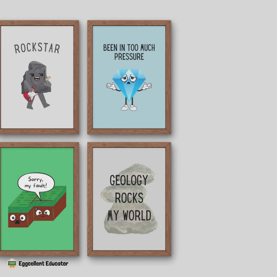 Funny Posters for Geology Classroom Decor