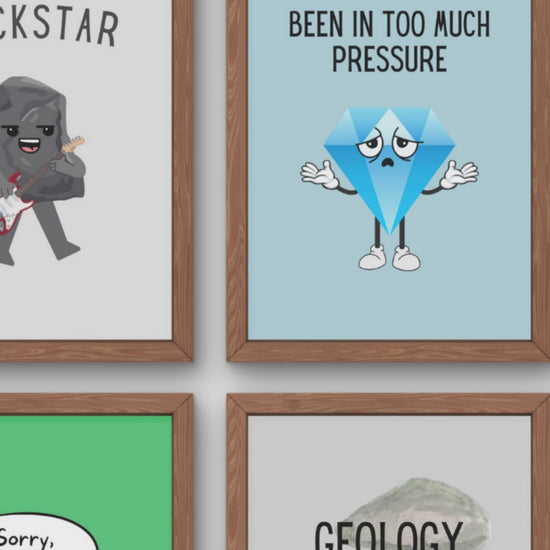 Funny Posters for Geology Classroom Decor