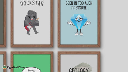 Funny Posters for Geology Classroom Decor