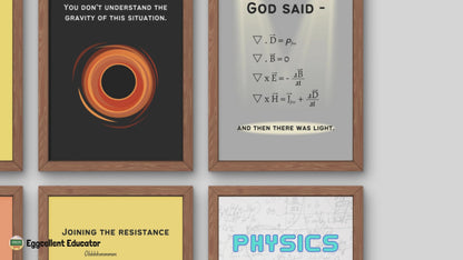 Funny Posters for Physics Classroom Decor