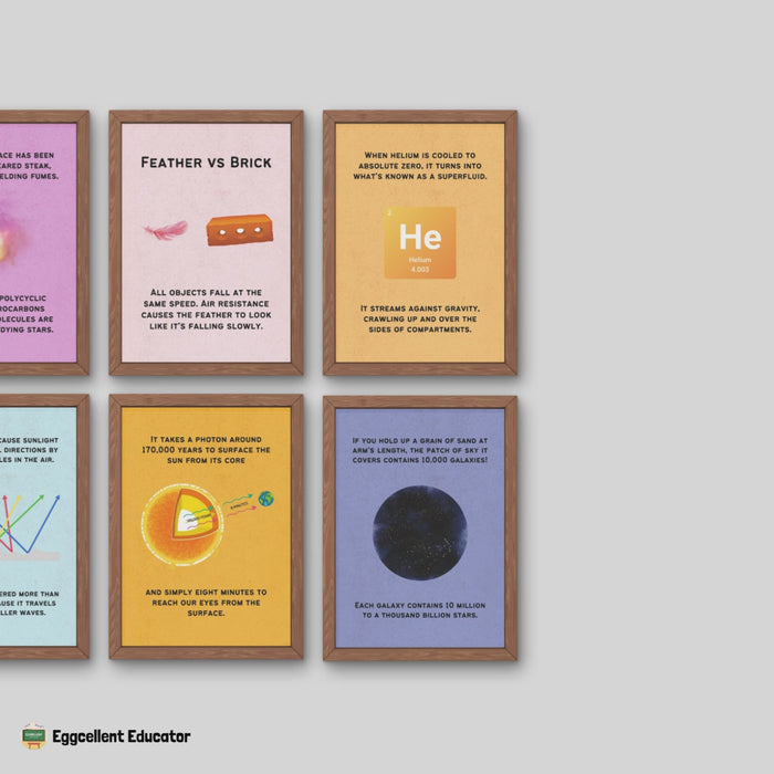 Fun Facts Posters for Physics Classroom Decor