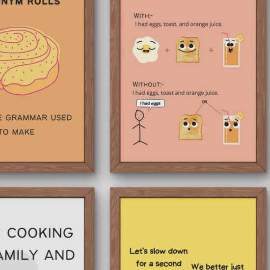 Funny Posters for English Classroom Decor