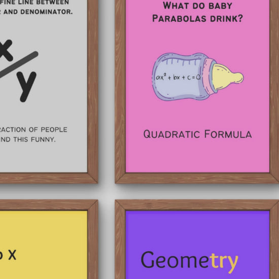 Funny Posters for Math Classroom Decor