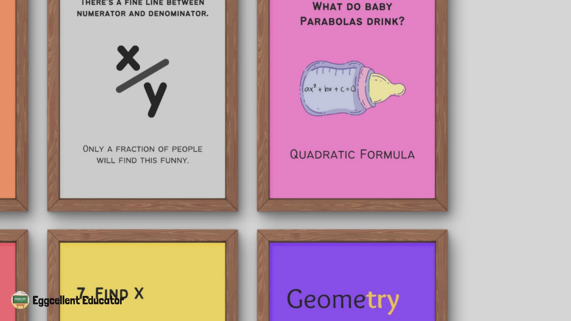 Funny Posters for Math Classroom Decor