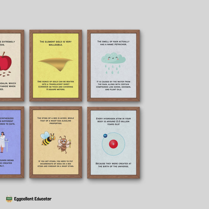 Fun Facts Posters for Chemistry Classroom Decor