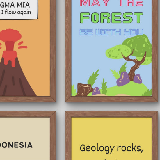 Funny Posters for Geography Classroom Decor