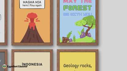 Funny Posters for Geography Classroom Decor