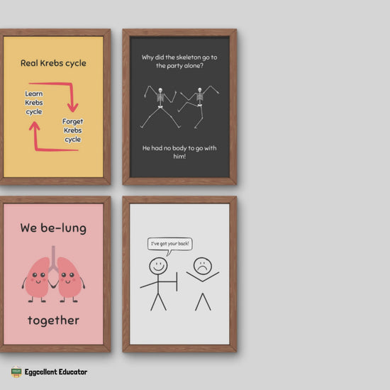 Funny Posters for Biology Classroom Decor