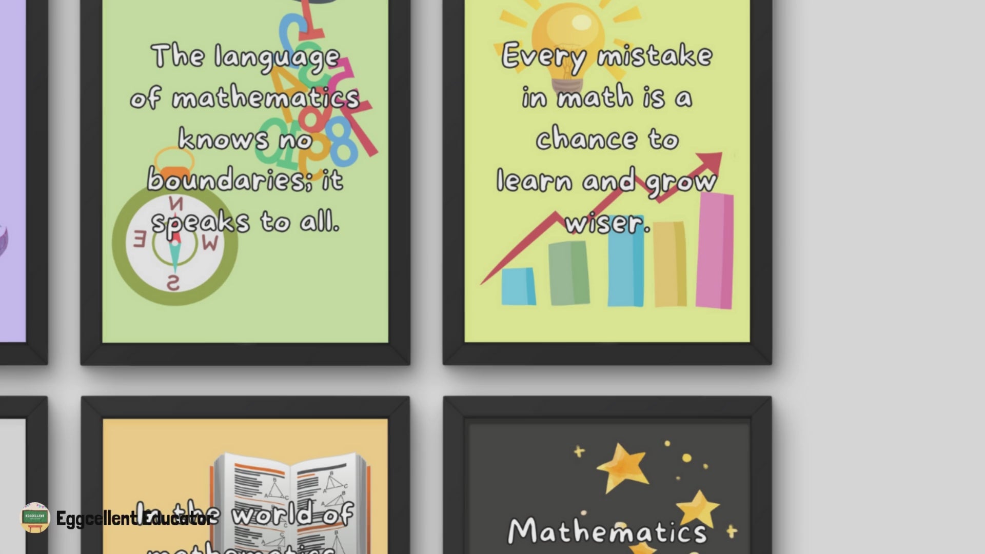 Quotes for Math Classroom Decor