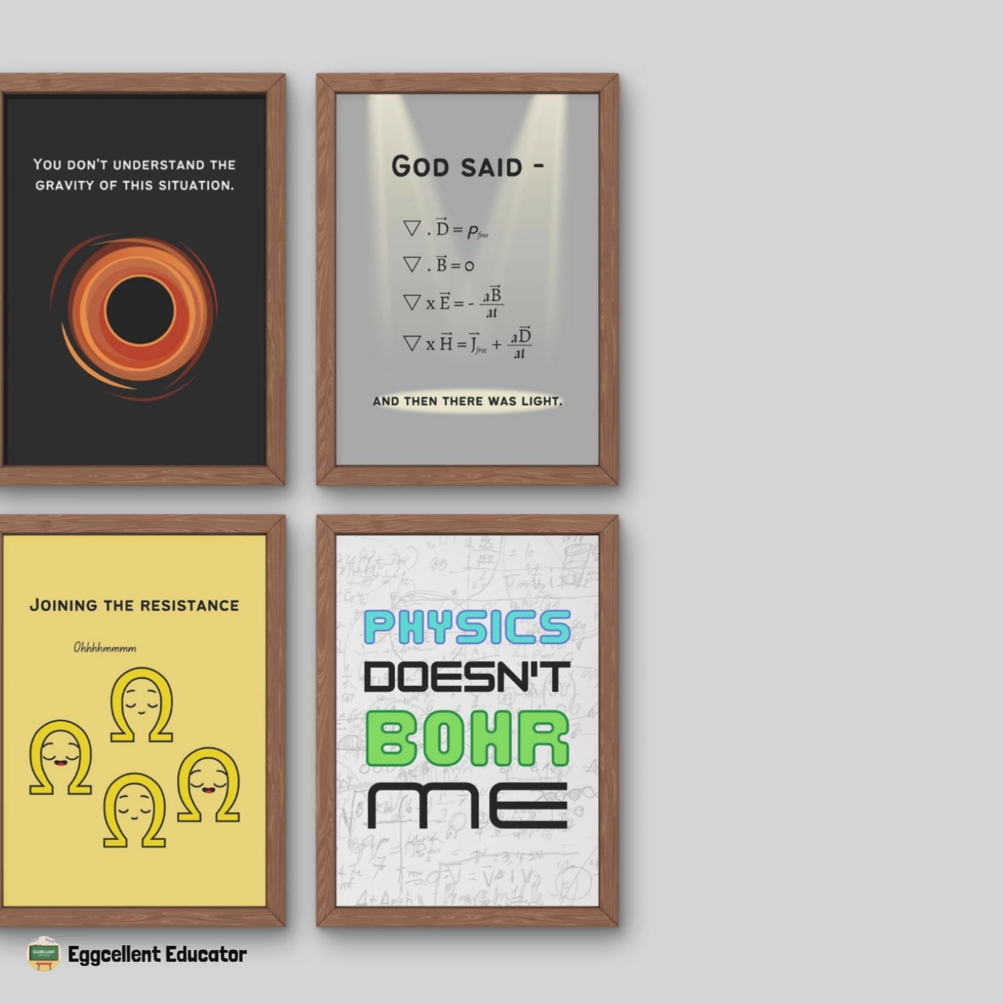 Funny Posters for Physics Classroom Decor