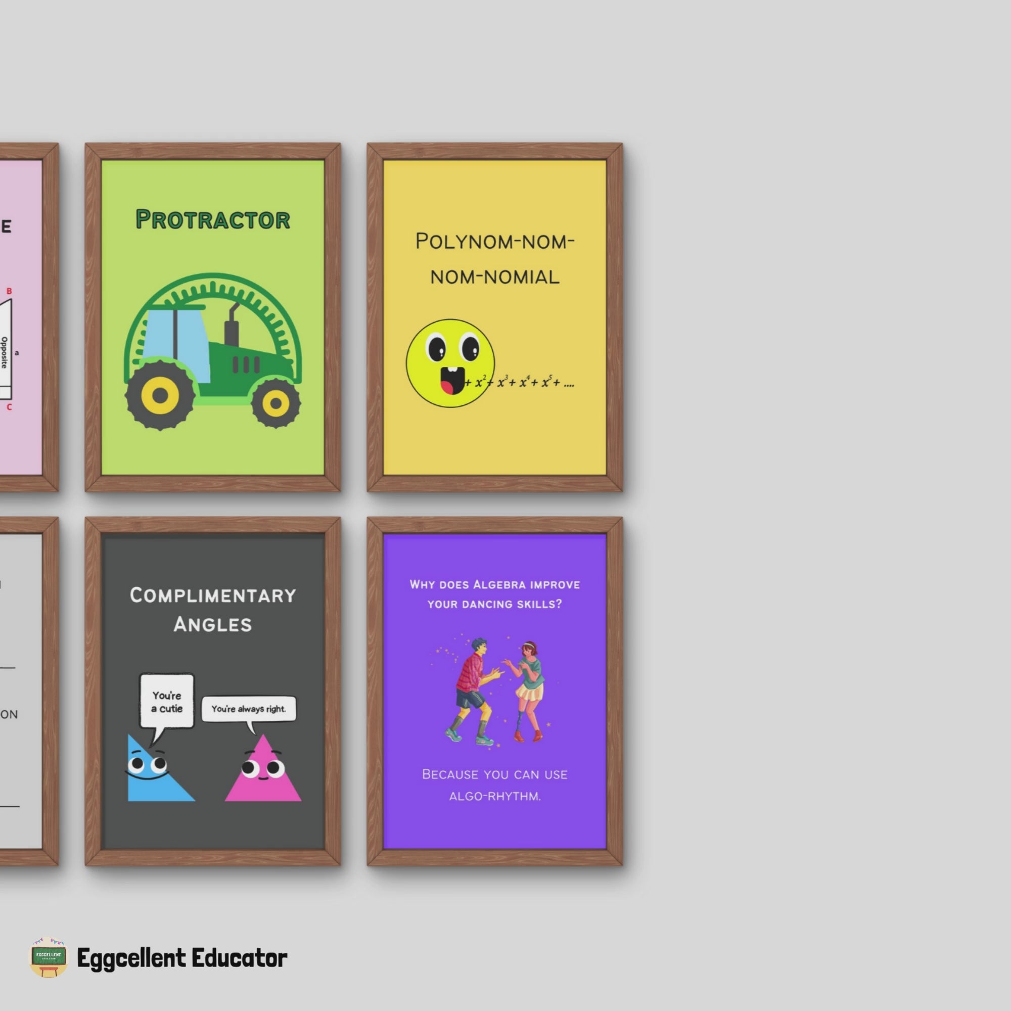 Bundle of Funny Posters for Math Classroom Decor