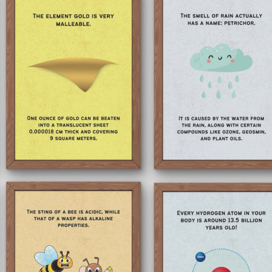 Fun Facts Posters for Chemistry Classroom Decor