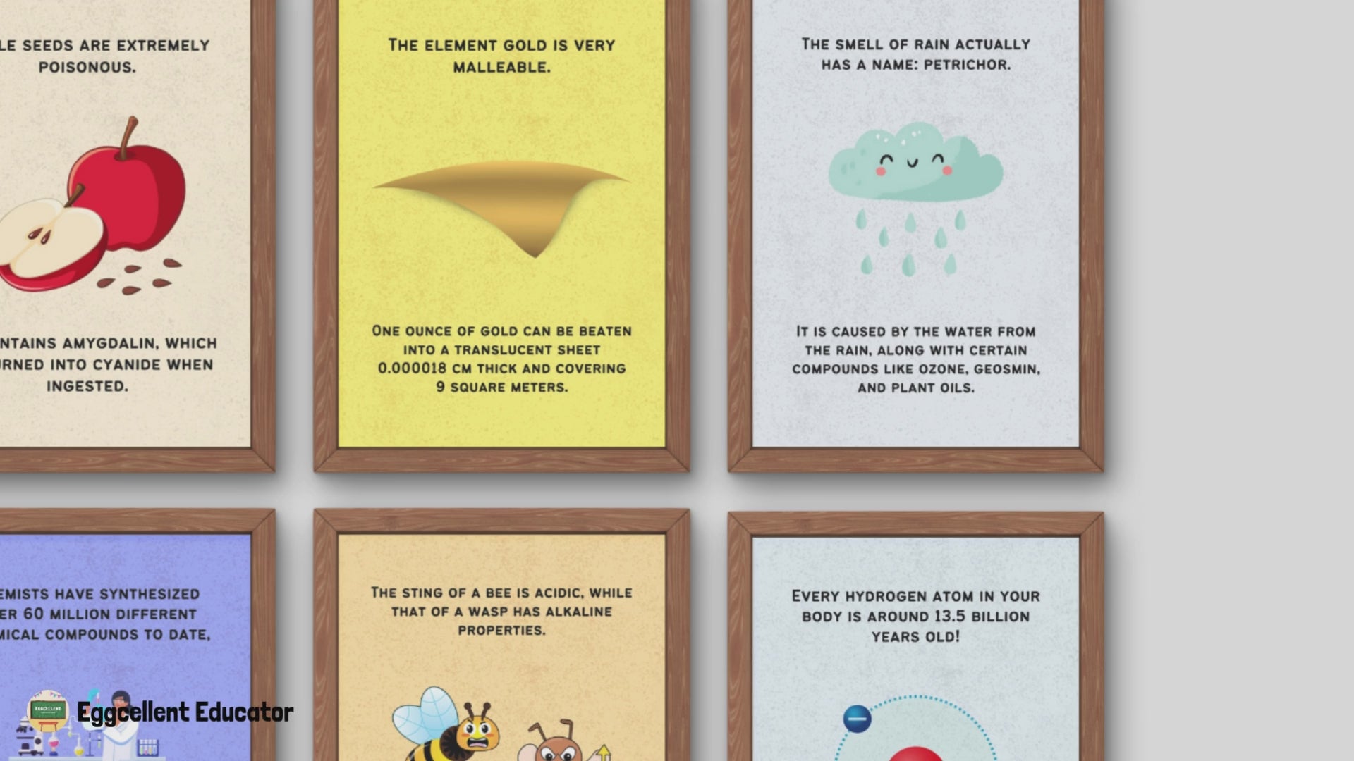 Fun Facts Posters for Chemistry Classroom Decor