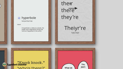 Funny Posters for English Classroom Decor