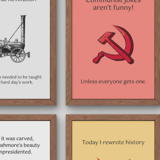 Funny Posters for History Classroom Decor