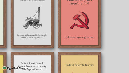 Funny Posters for History Classroom Decor