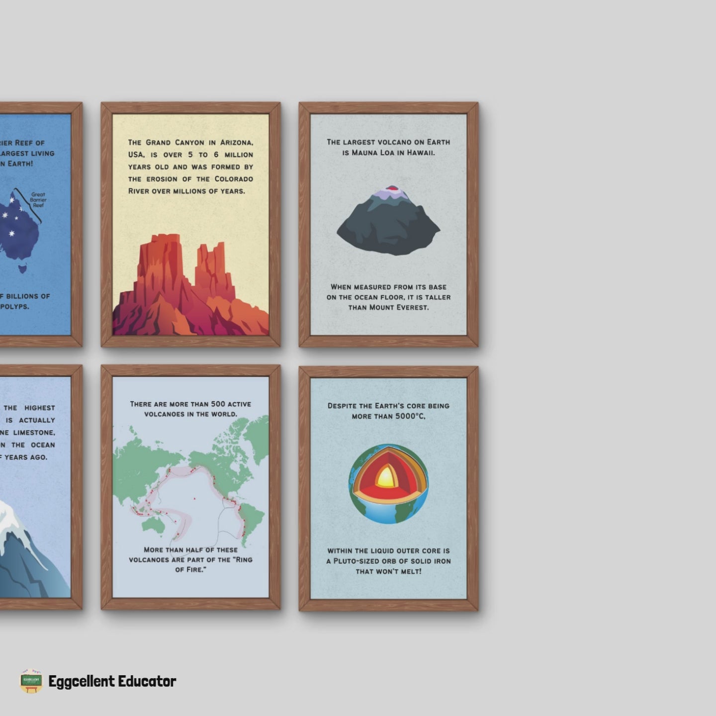 Fun Facts Posters for Geology Classroom Decor