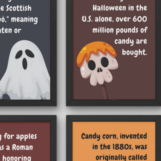 Halloween Fun Facts Posters for Classroom Decor