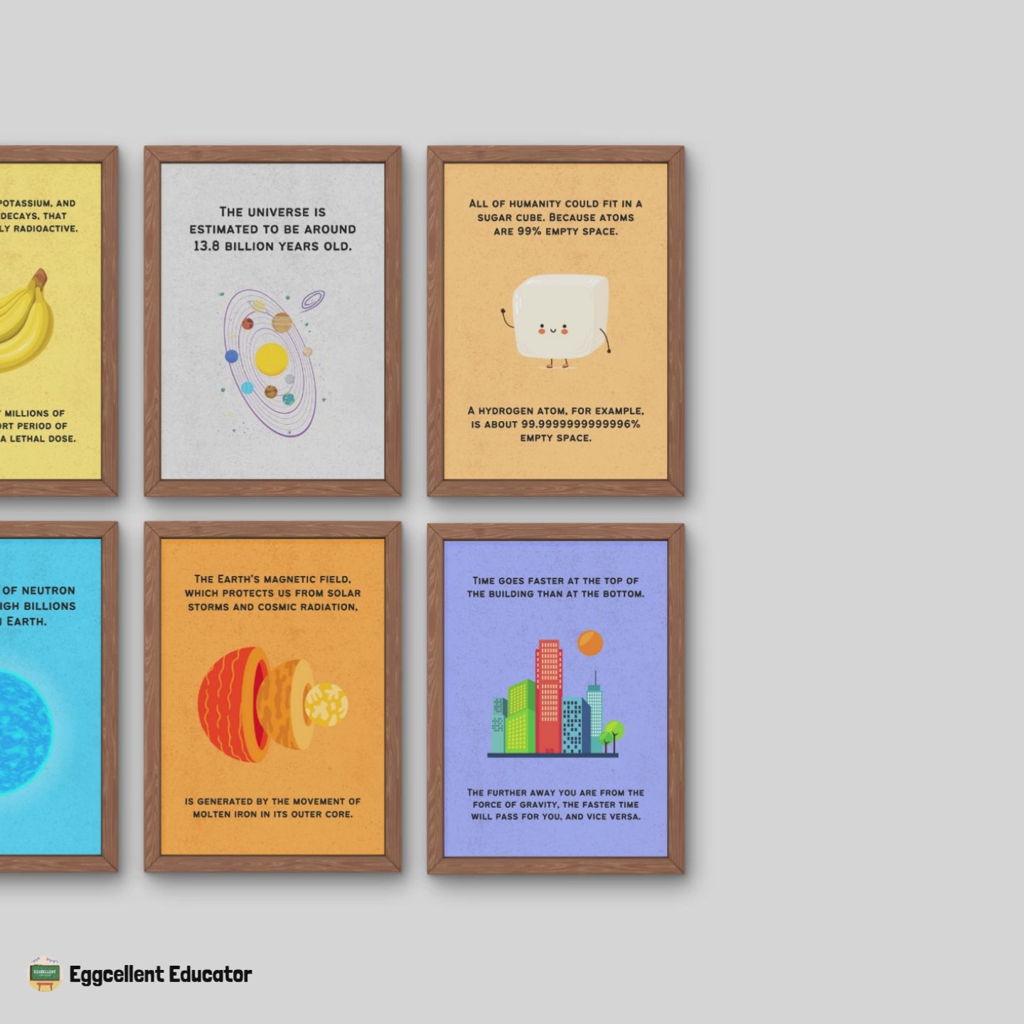 Fun Facts Posters for Physics Classroom Decor