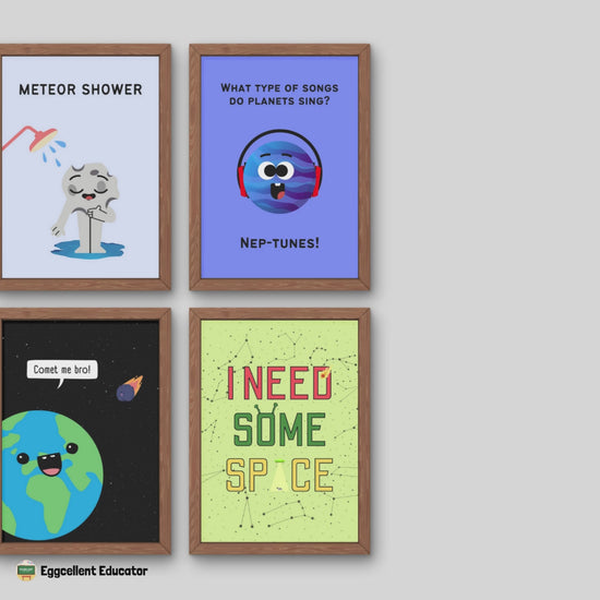 Funny Outer Space Posters for Science Classroom Decor