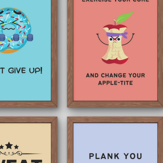 Funny Posters for PE Classroom Decor