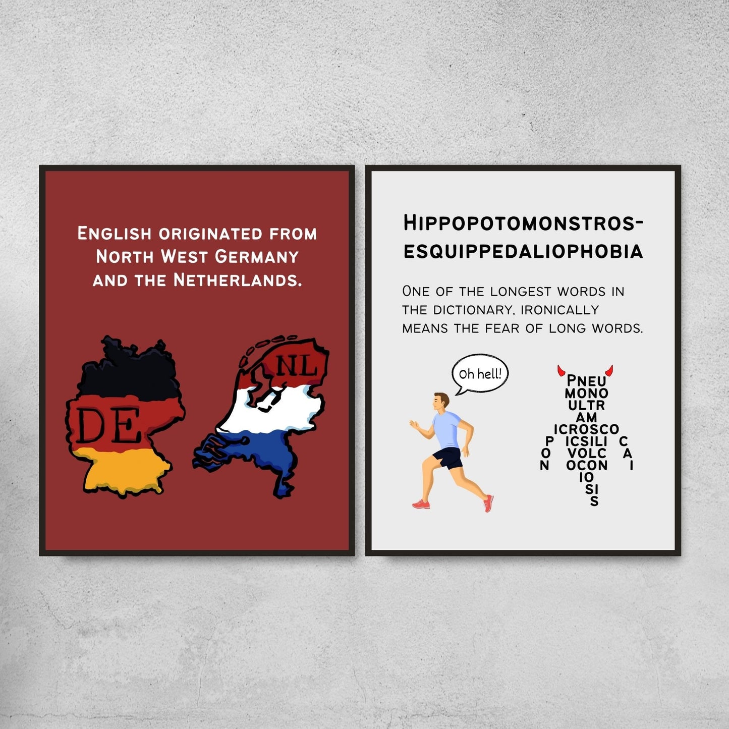 Fun Facts Posters for English Classroom Decor