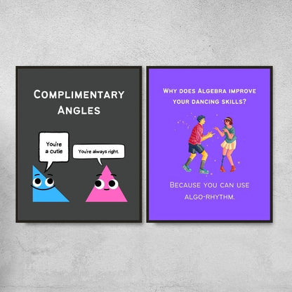 Funny Posters for Math Classroom Decor