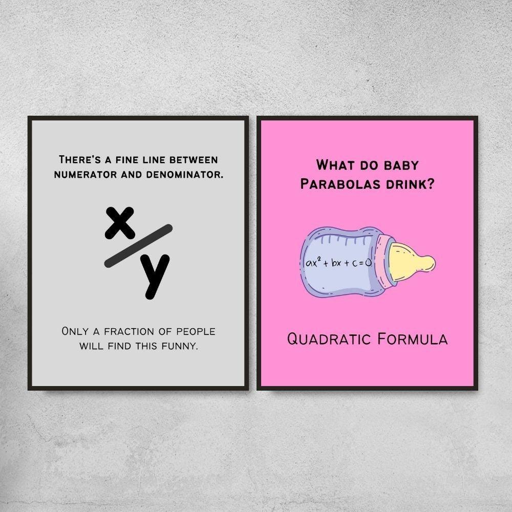 Funny Posters for Math Classroom Decor