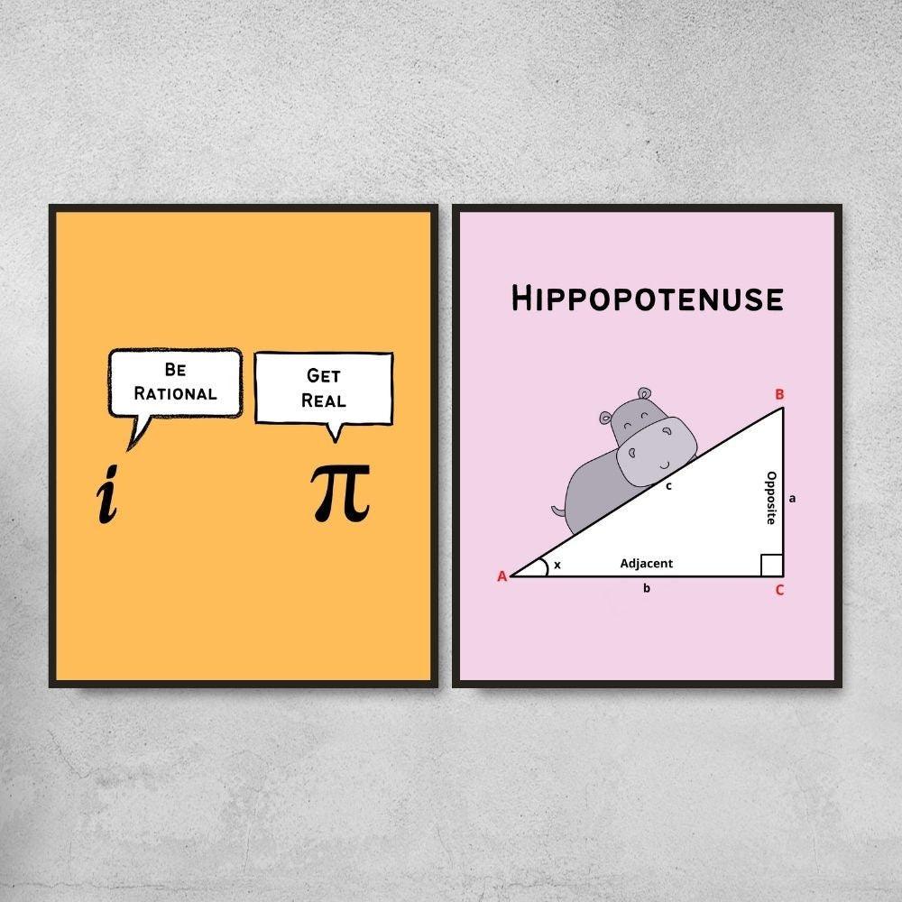 Funny Posters for Math Classroom Decor