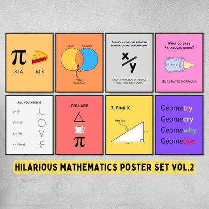 Funny Posters for Math Classroom Decor