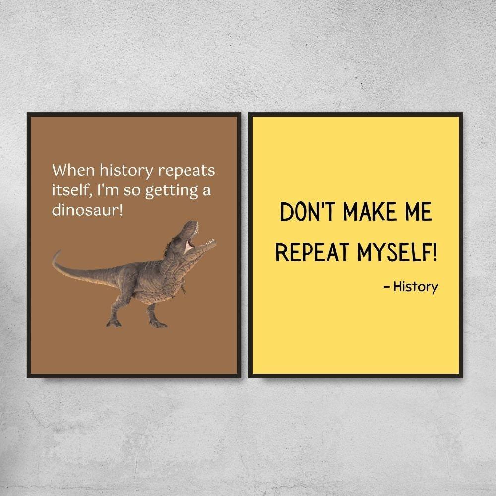 Funny Posters for History Classroom Decor