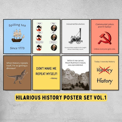 Funny Posters for History Classroom Decor